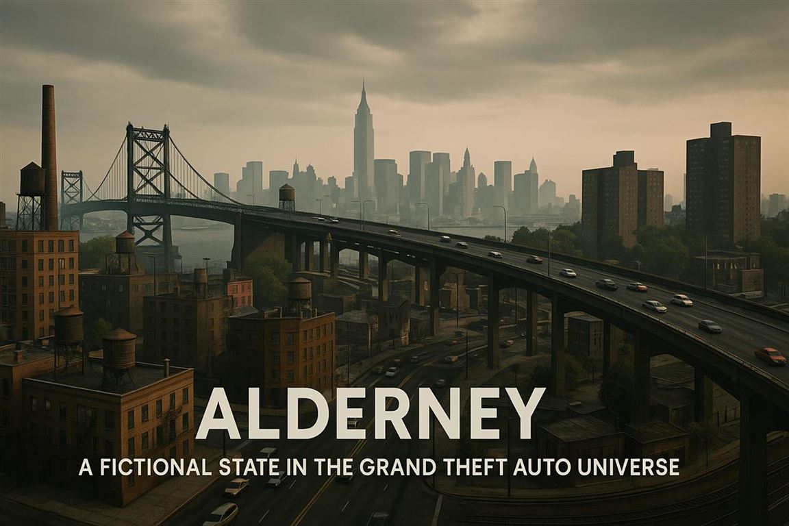 Alderney - a fictional state in the grand theft auto universe